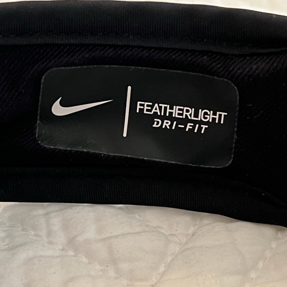 Nike Dri-Fit Featherlight Aerobill Visor Hat White Golf Running Tennis Adult OS - Picture 10 of 10